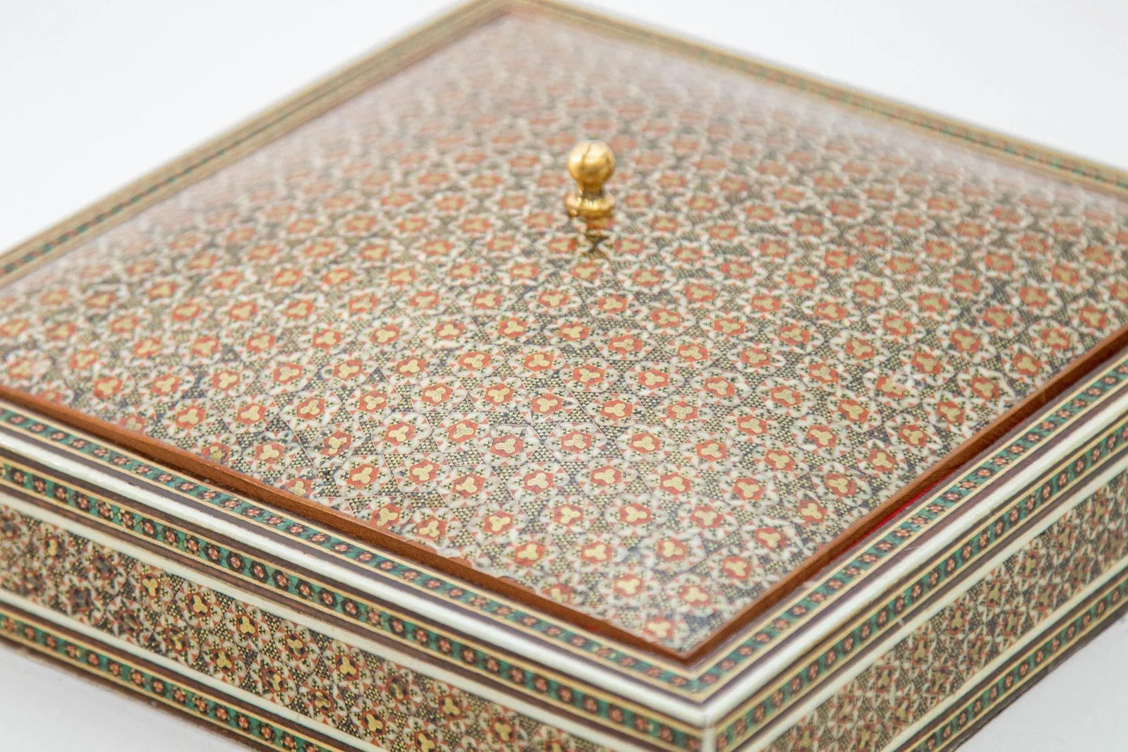 1950s Anglo Indian Style Micro Mosaic Inlaid Jewelry Box - 2