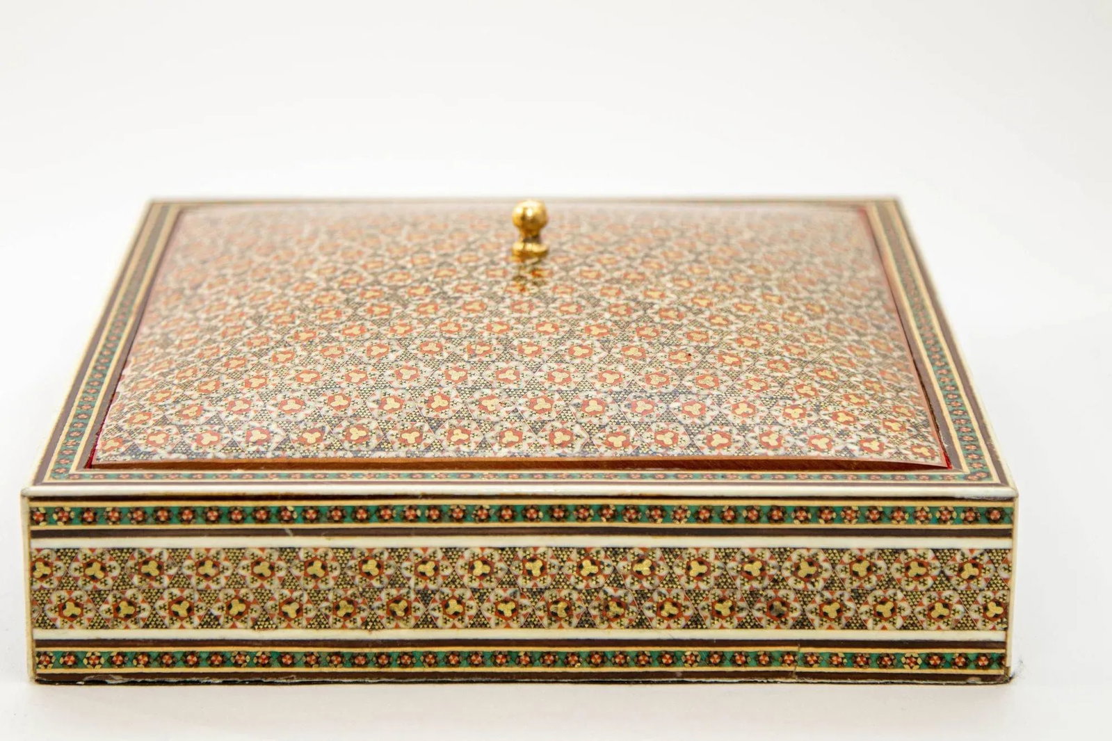 1950s Anglo Indian Style Micro Mosaic Inlaid Jewelry Box - 4