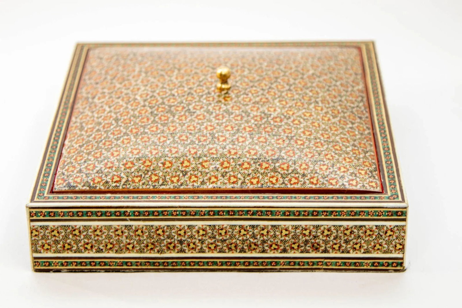 1950s Anglo Indian Style Micro Mosaic Inlaid Jewelry Box - 5