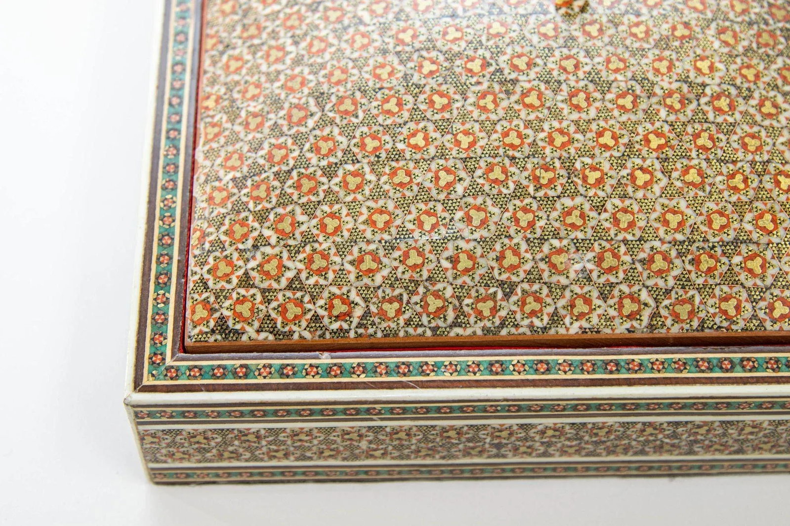 1950s Anglo Indian Style Micro Mosaic Inlaid Jewelry Box - 9