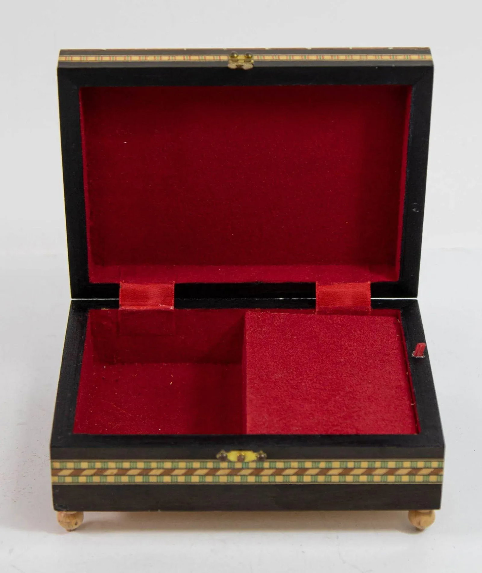 Granada Moorish Spain Inlaid Marquetry Jewelry Music Box - 7