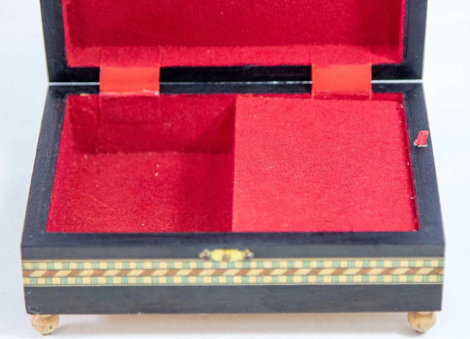 Granada Moorish Spain Inlaid Marquetry Jewelry Music Box - 8