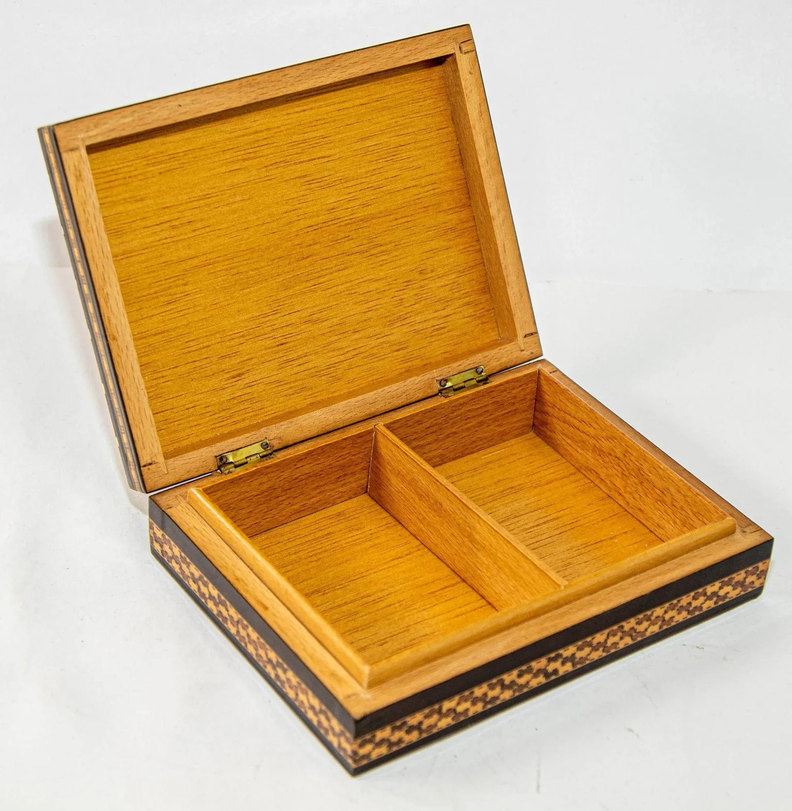 Moorish Spain Inlaid Marquetry Mosaic Box 1950's - 7