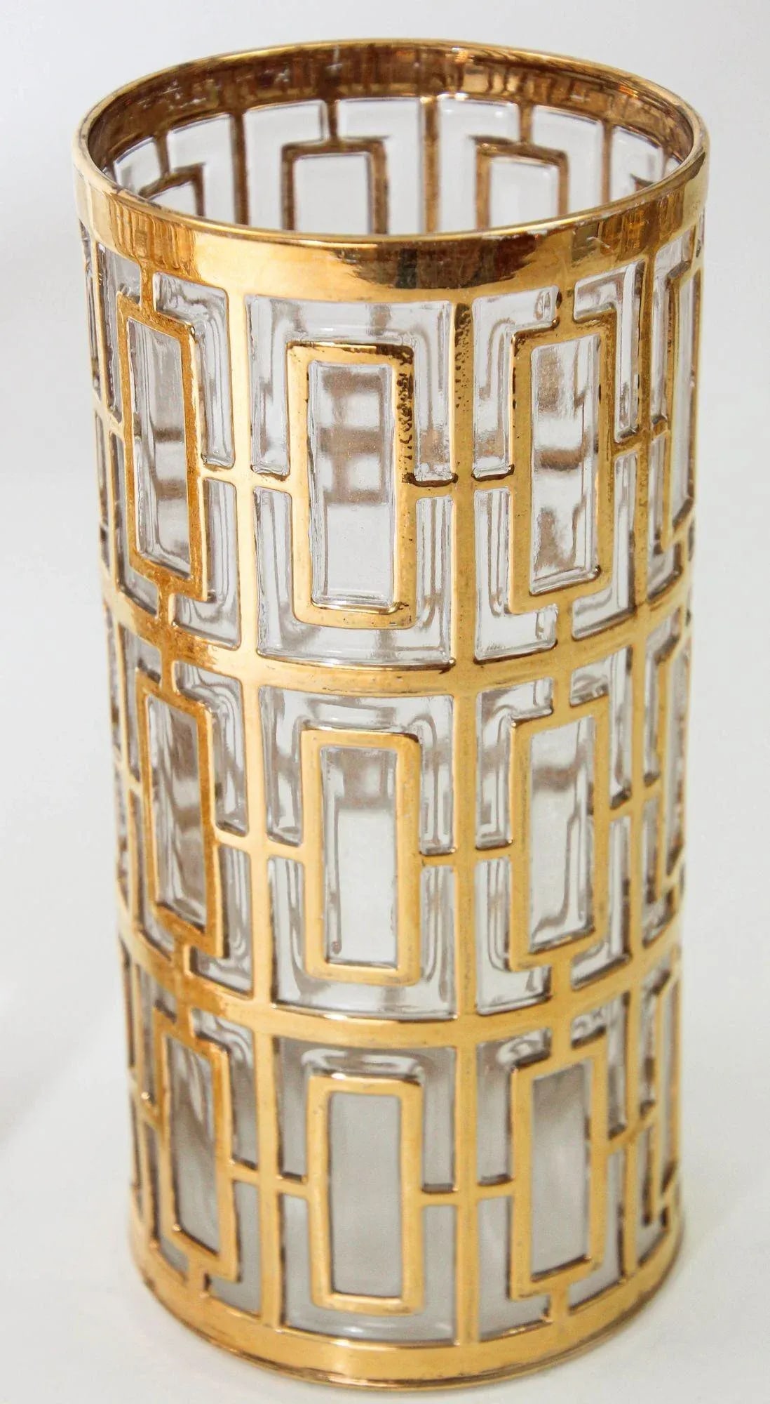 1960s Imperial Shoji Gold Cocktail Glasses, Set of 4 Collectible Barware - 2