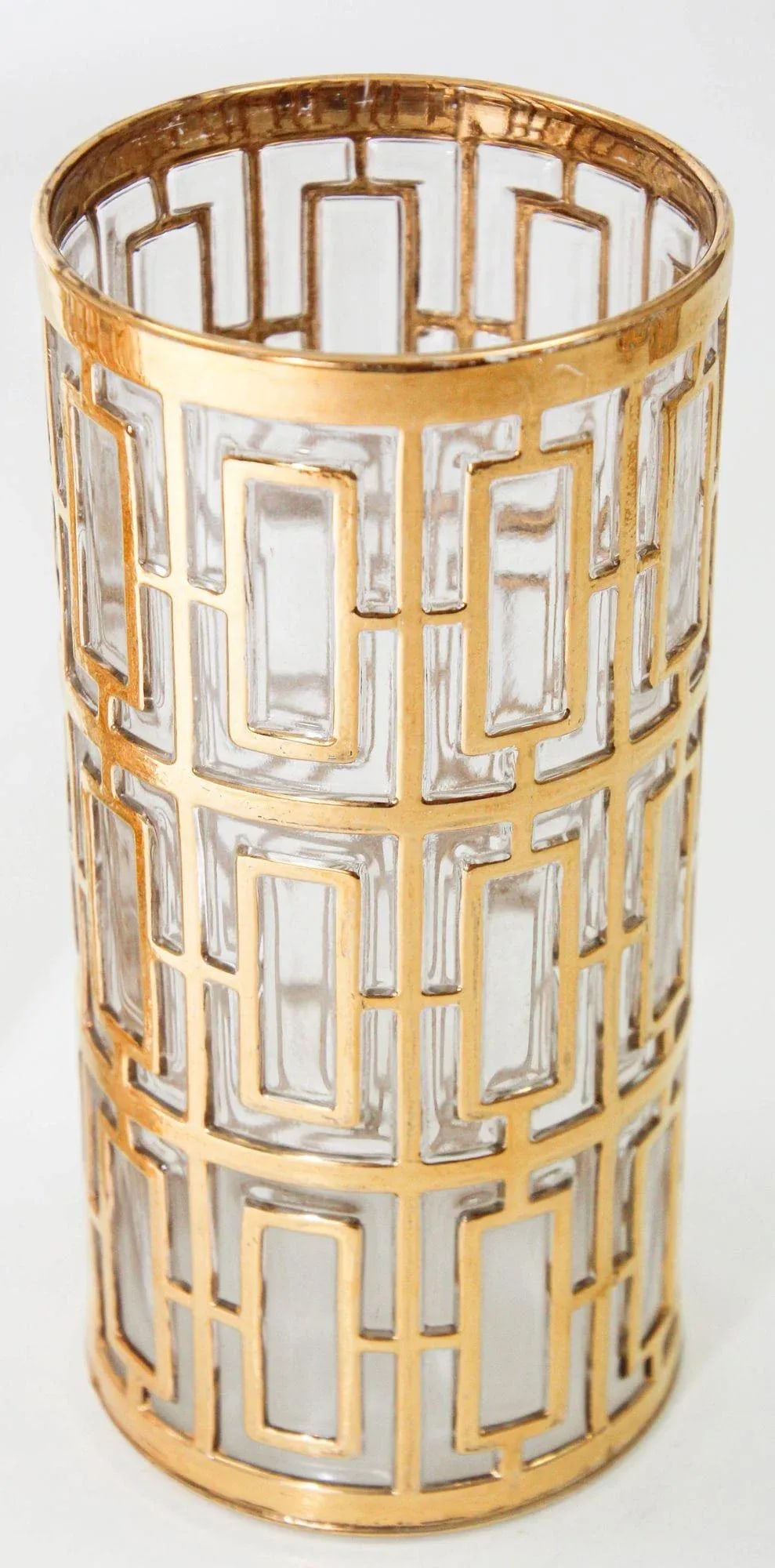 1960s Imperial Shoji Gold Cocktail Glasses, Set of 4 Collectible Barware - 7