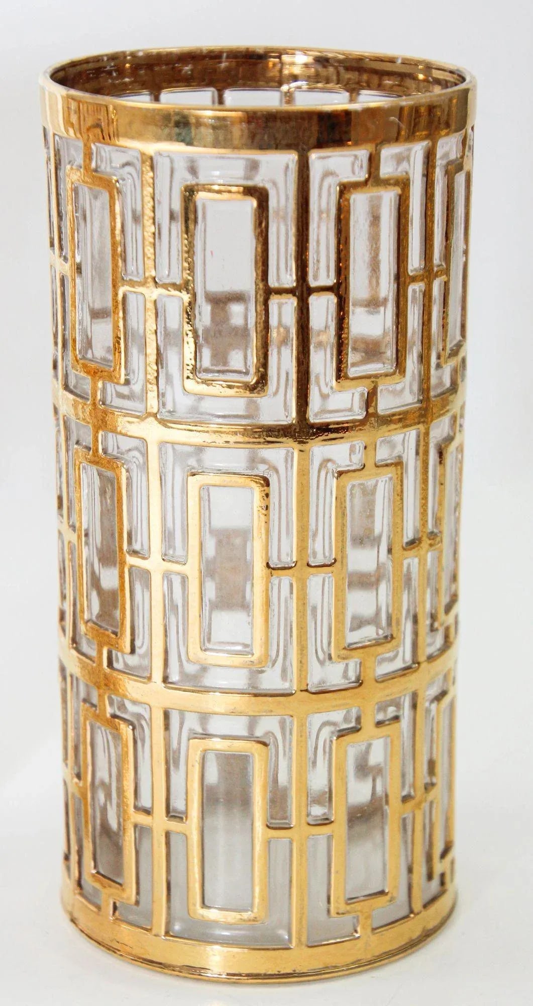 1960s Imperial Shoji Gold Cocktail Glasses, Set of 4 Collectible Barware - 8