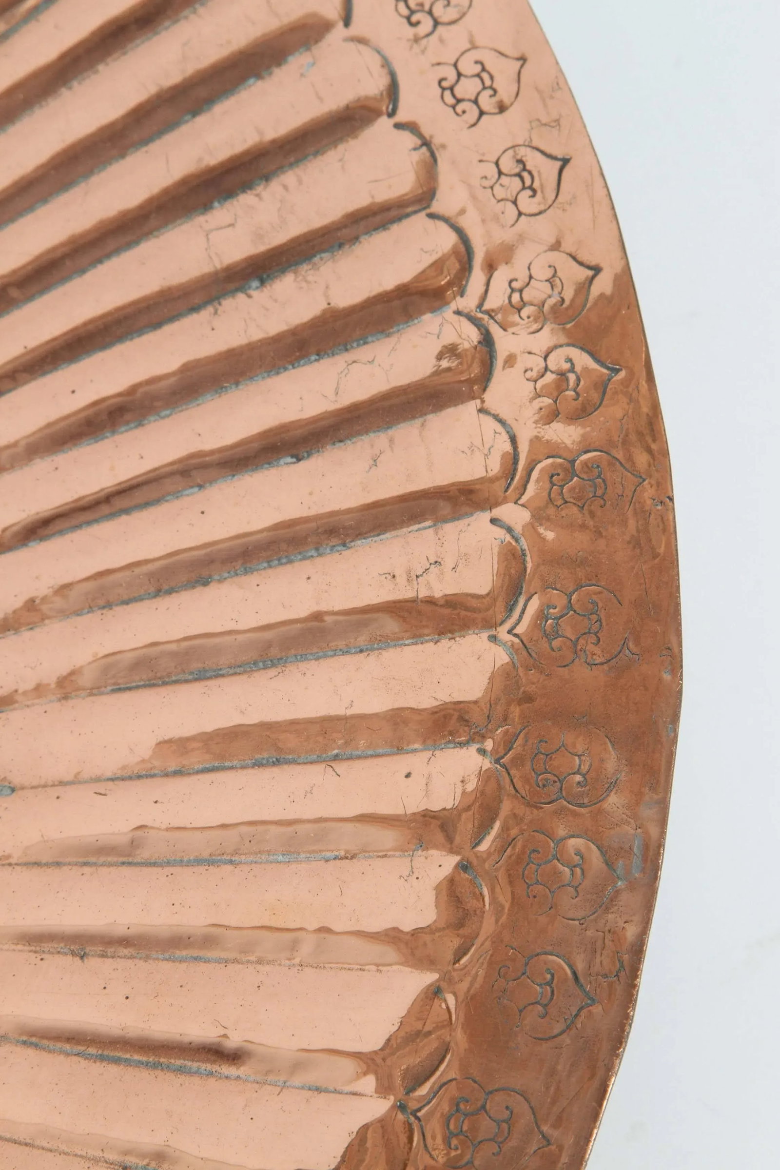 Hanging Round Copper Tray - 4