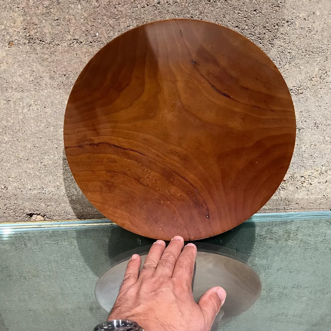 Sculptural Cherry Wood Bowl by Rude Osolnik, Mid-Century Modern, Usa - 7