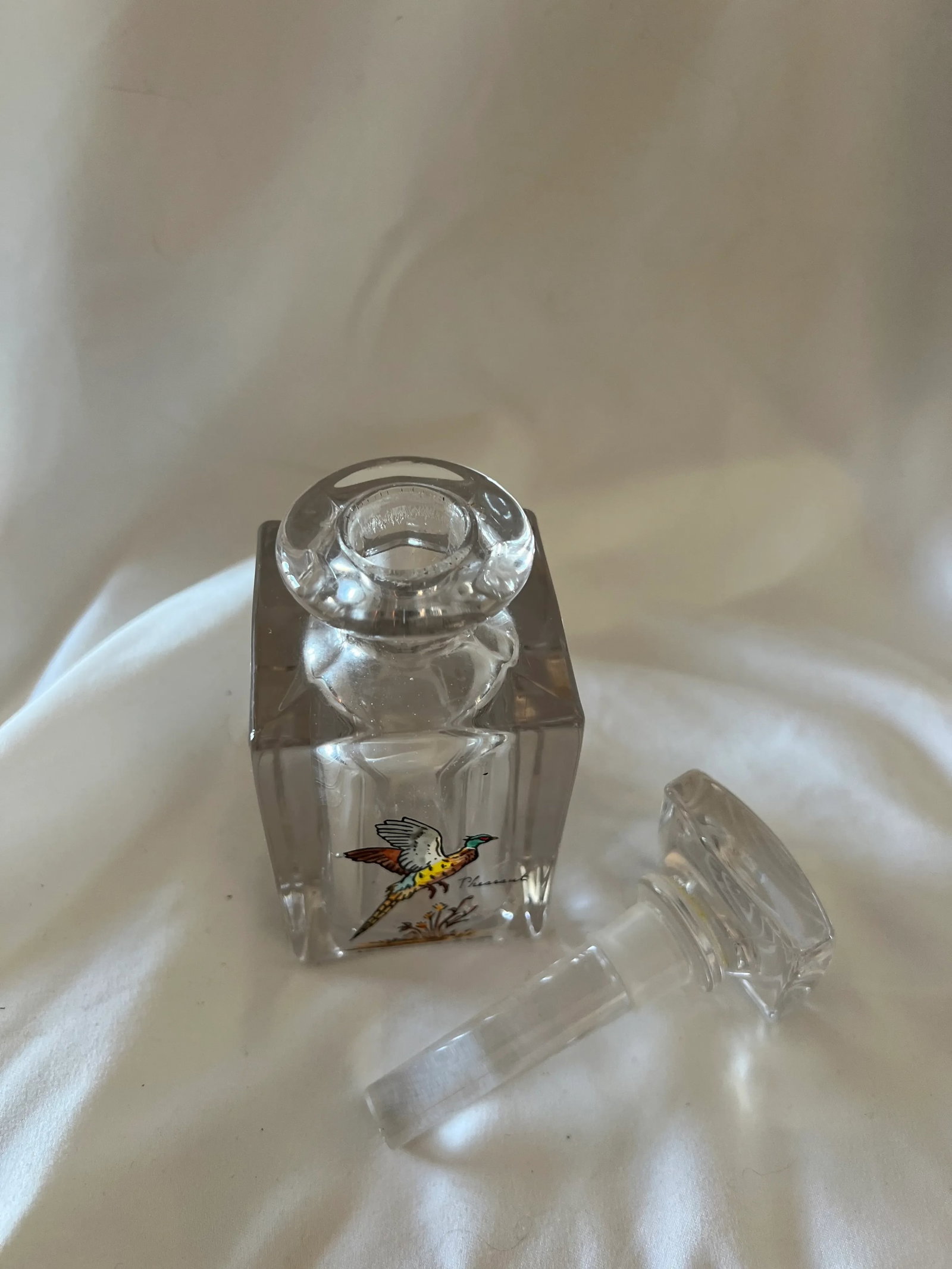 Mid Century Carwin Crystal Cologne or Perfume Bottle - 10