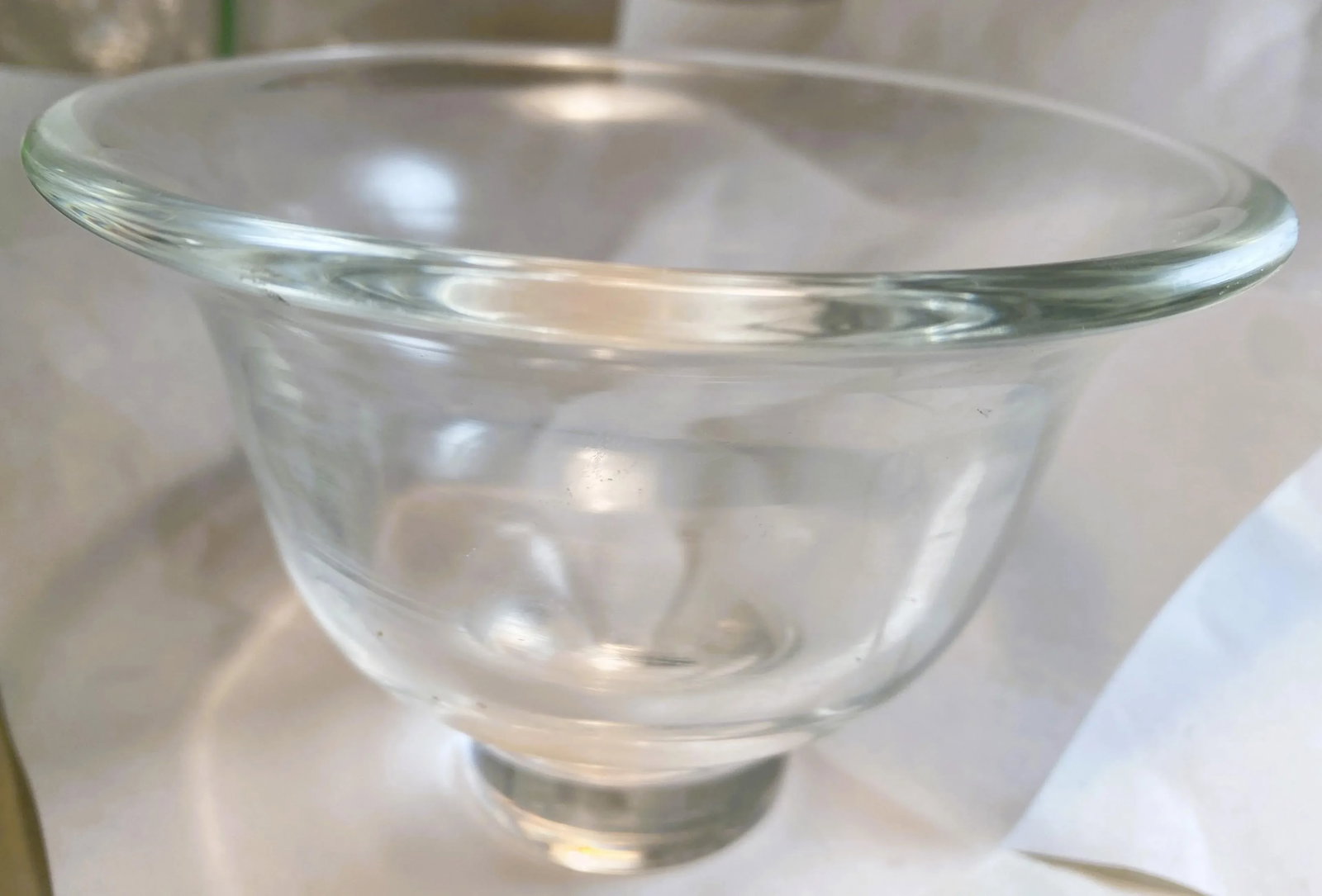 Signed Steuben Mid Century Small Clear Glass Bowl - 3