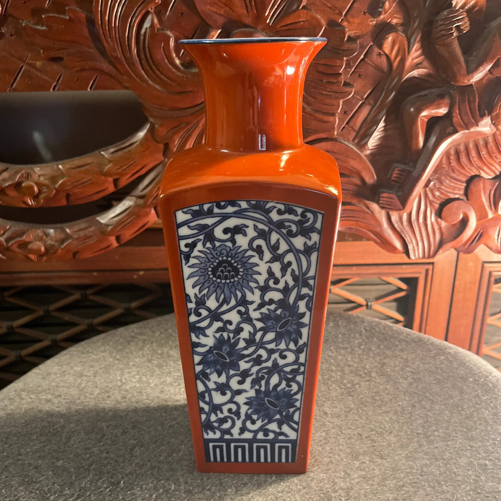 Vintage Fitz and Floyd Japan Asian Inspired Vase - 8