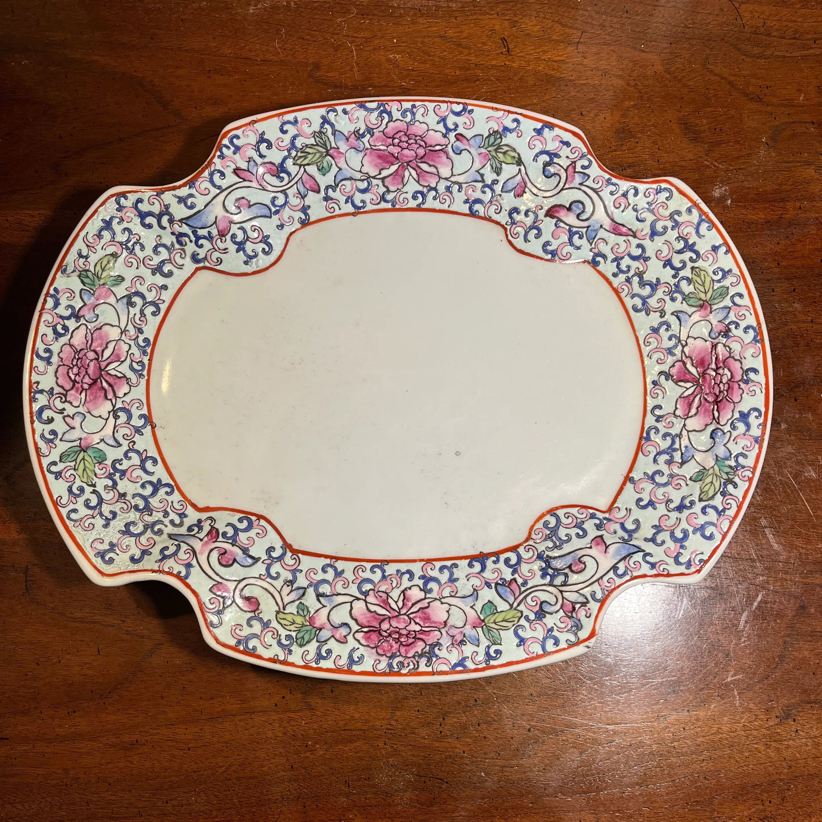 Early 20th Century Chinese Famille Rose Enameled Porcelain Dish - 6