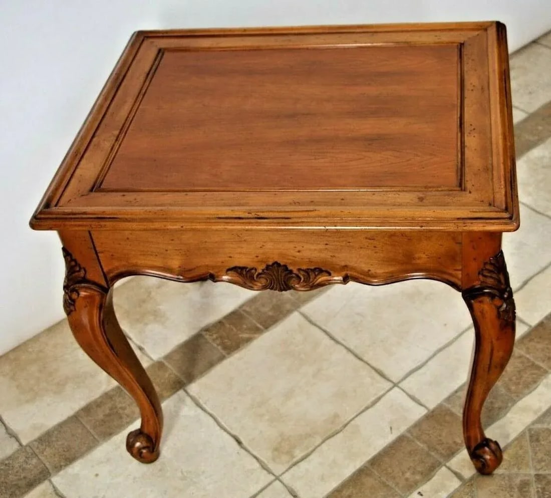 1960s Vintage Spencer Furniture French Country Drawer Occasional Lamp Table - 6