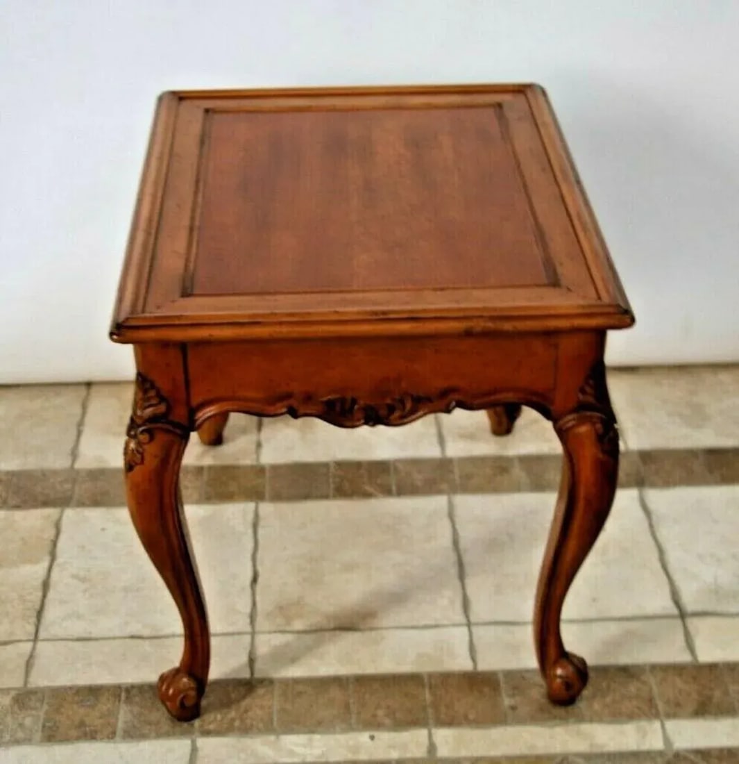1960s Vintage Spencer Furniture French Country Drawer Occasional Lamp Table - 7