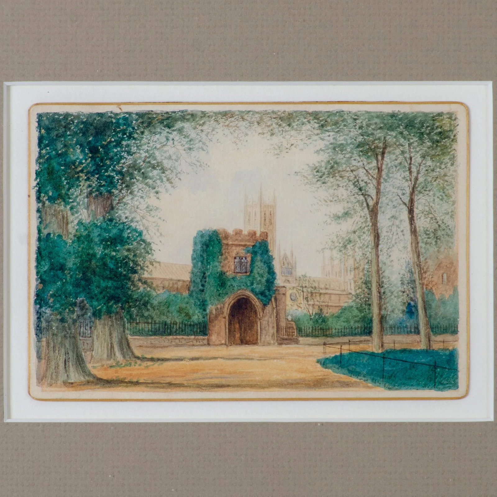 A Pair of Canterbury Cathedral Paintings - 3