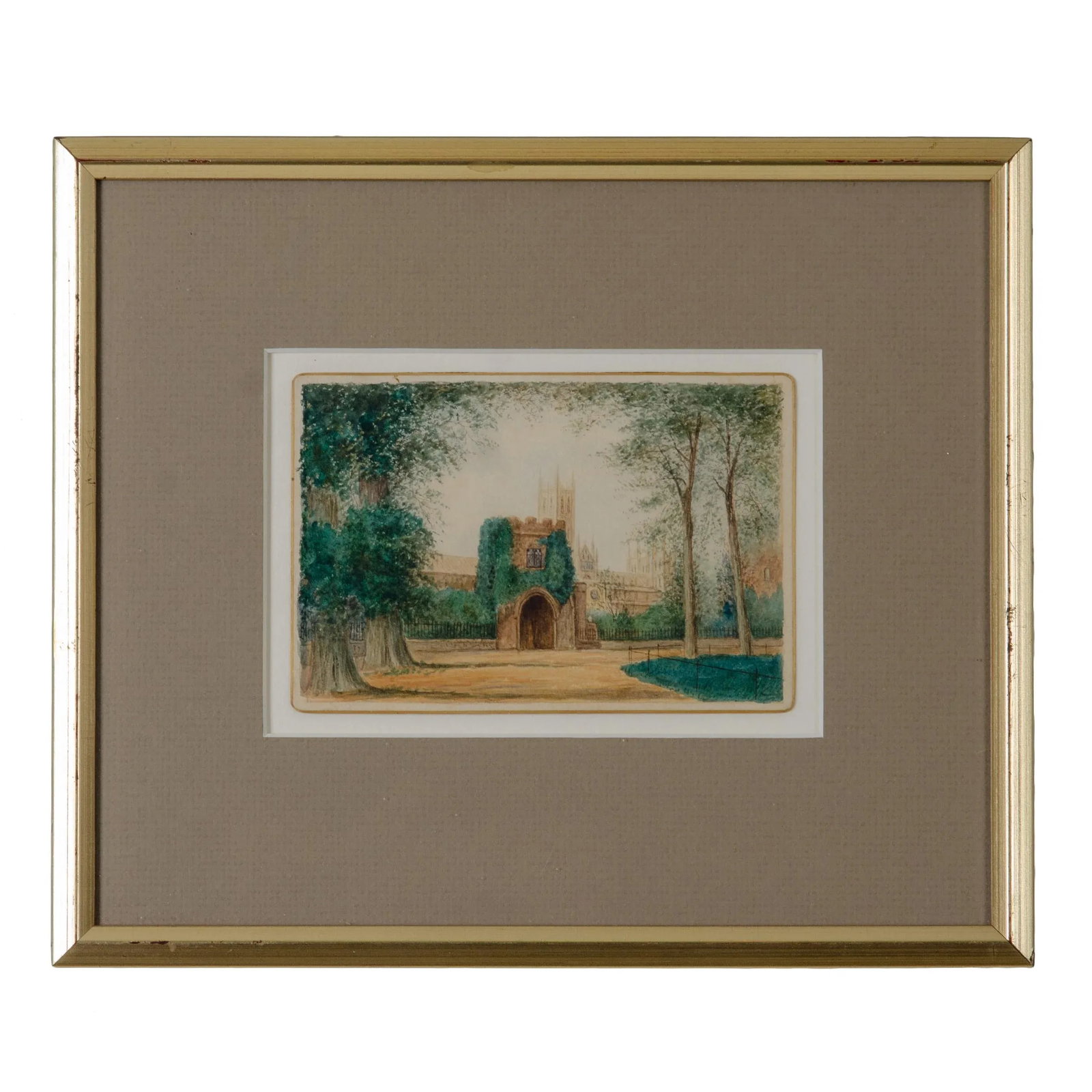 A Pair of Canterbury Cathedral Paintings - 5