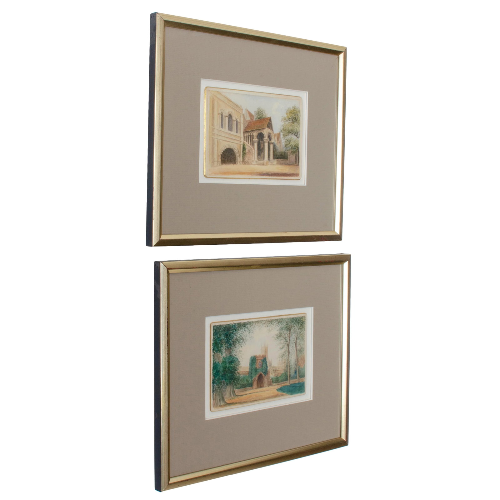 A Pair of Canterbury Cathedral Paintings - 6