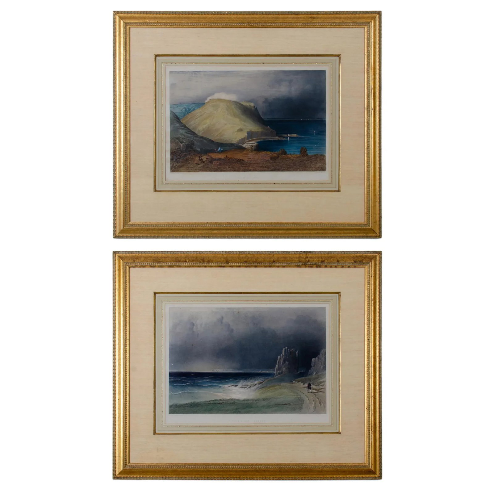 John Le Capelain Jersey Lithographs, C.1847 - a Pair (1 of 12)