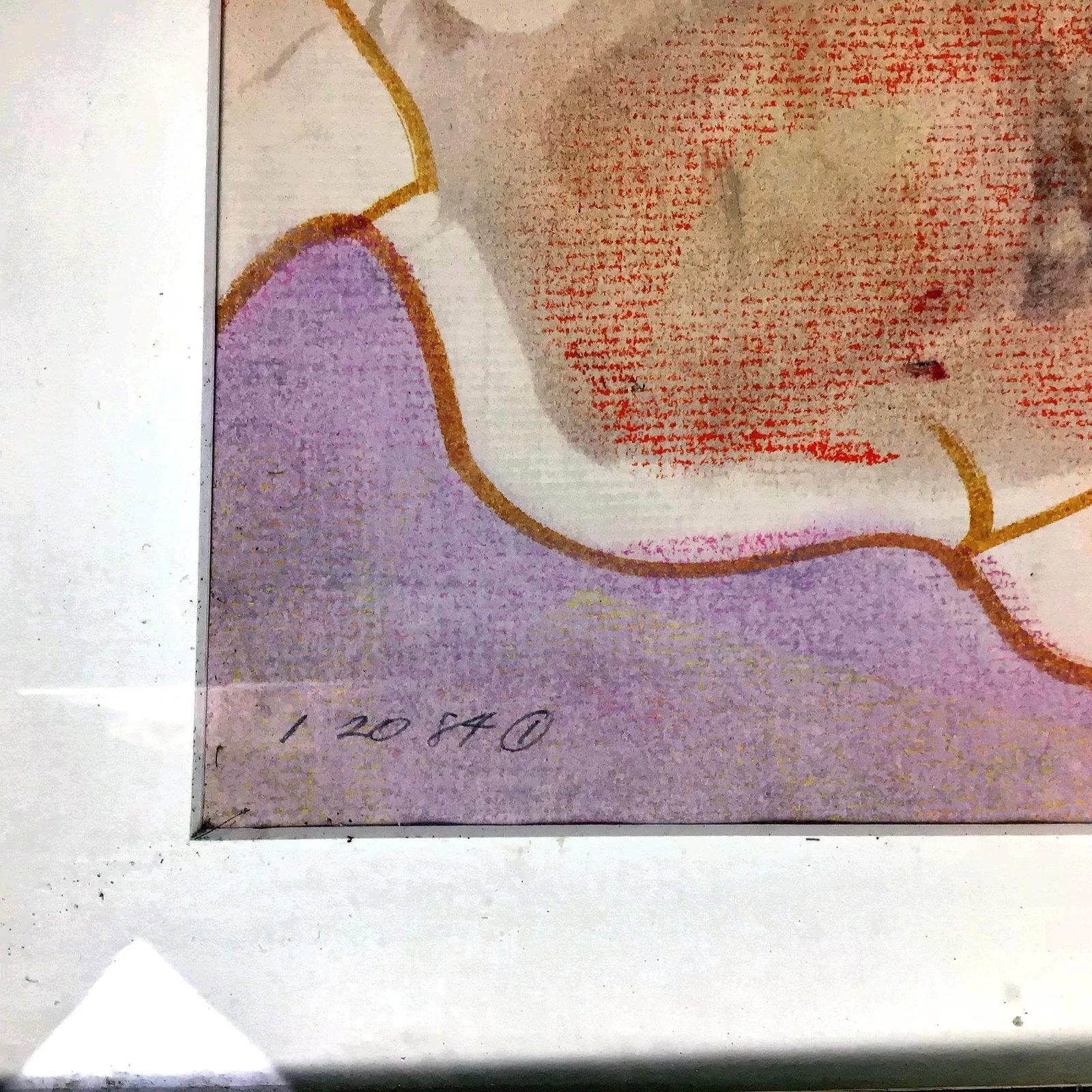 1984 Paul Reed Original Abstract Signed Painting - 4