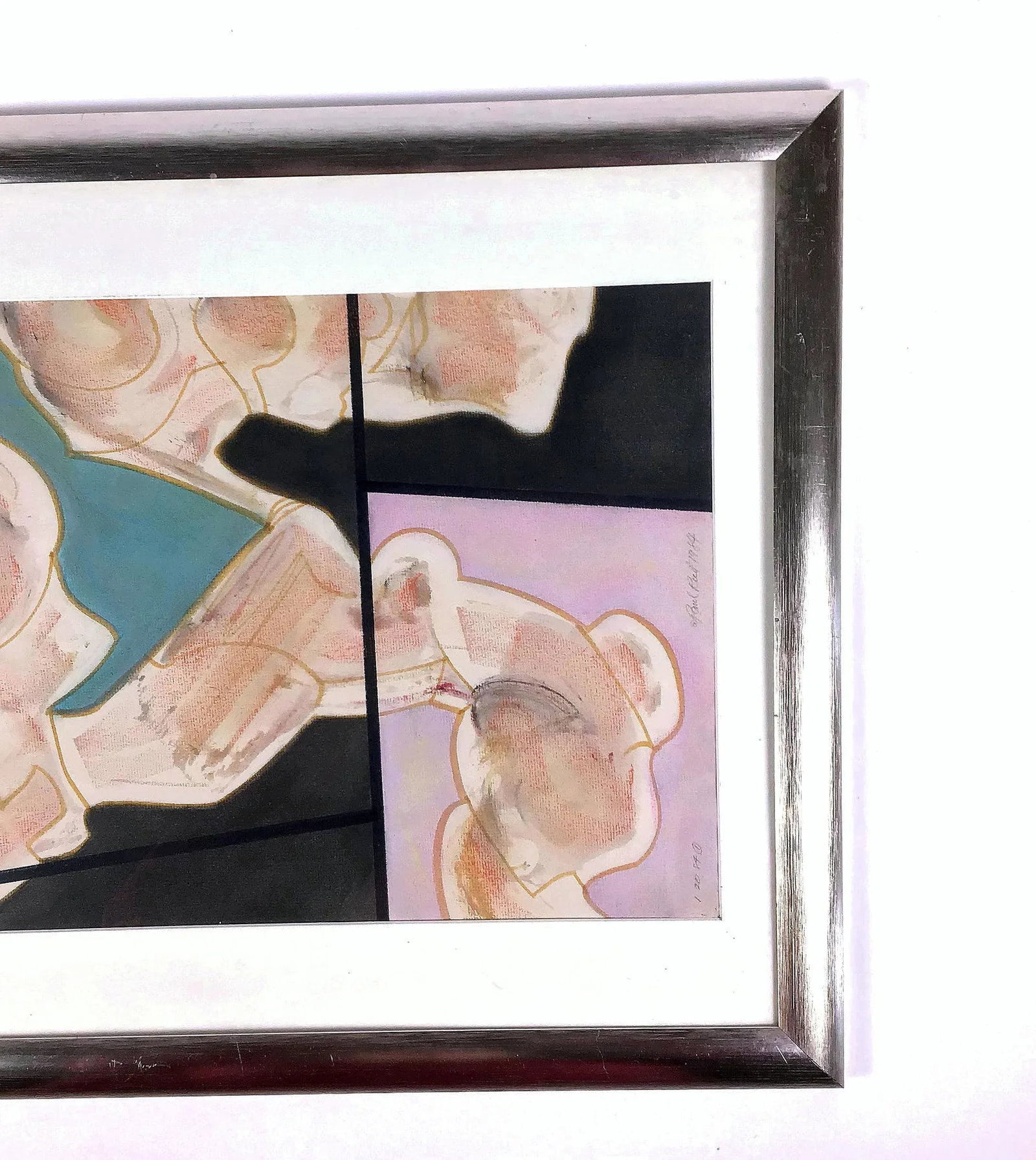 1984 Paul Reed Original Abstract Signed Painting - 8