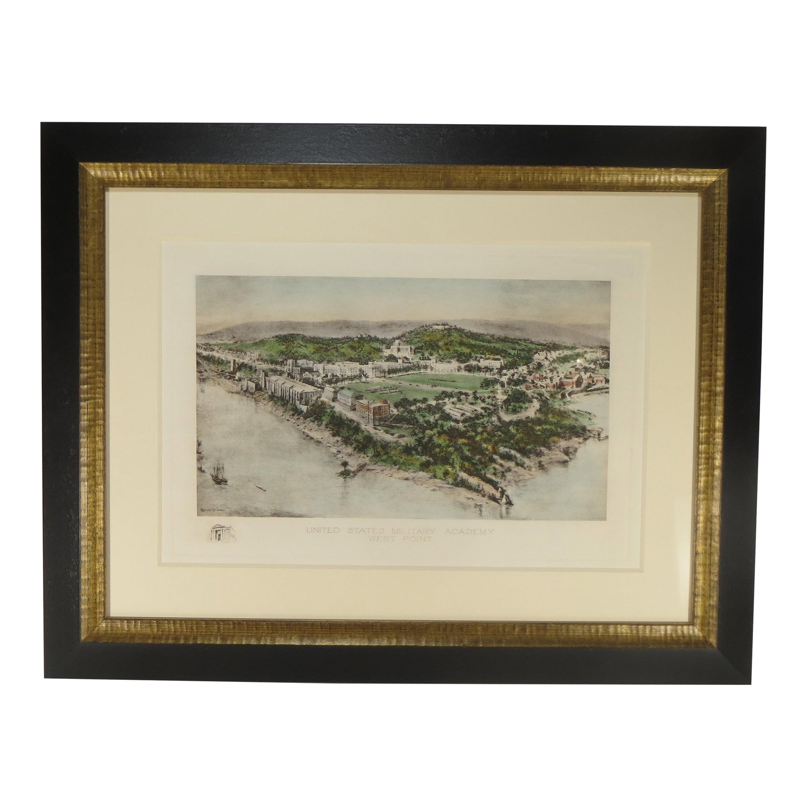 United States Military Academy, Early 20th Century Antique Print, Framed (1 of 2)