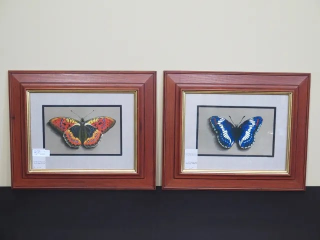 Colorful Pastels Butterfly Painting Prints- A Pair - 5