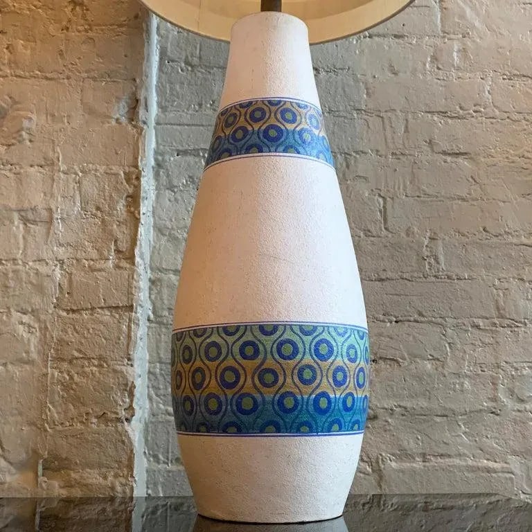 Mid-Century Modern Table Lamp by Aldo Londi for Bitossi with Shade - 7