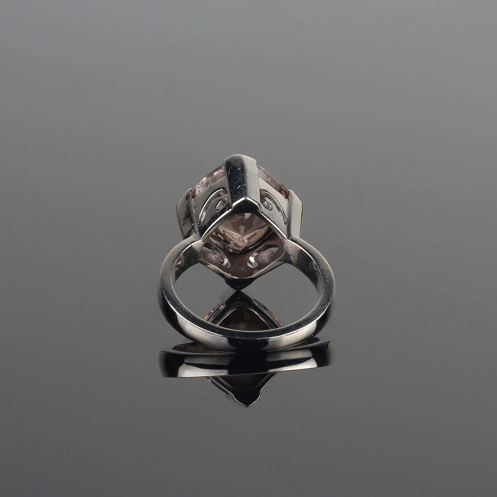 Genuine 7.31 Carat Mouthwatering Morganite in Sterling Silver Ring Size 8 - 4