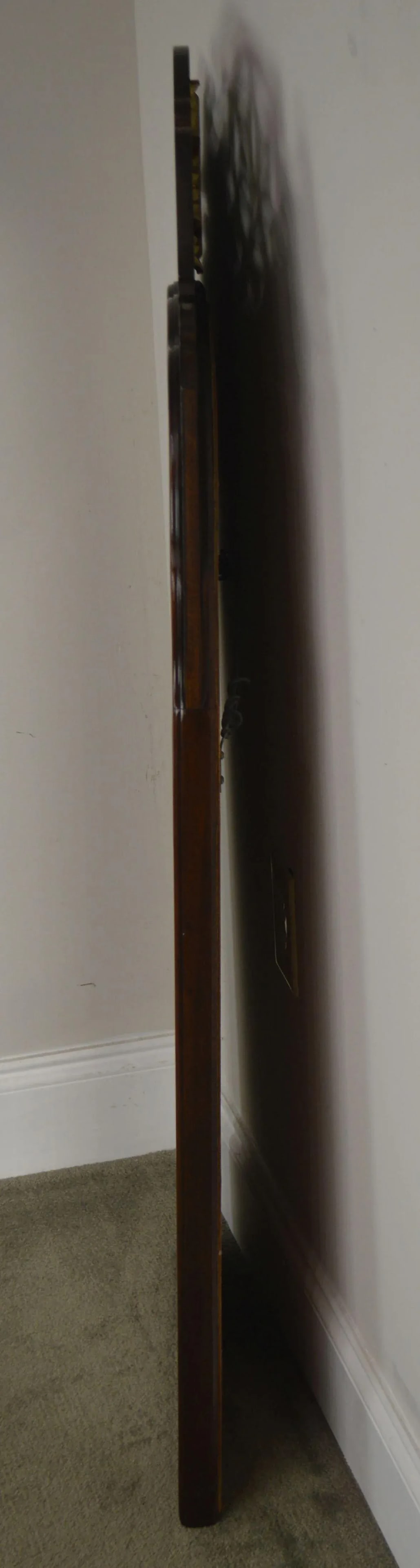 Georgian Style Beveled Mirror Flame Mahogany Pierced Giltwood Carved Looking Glass - 4