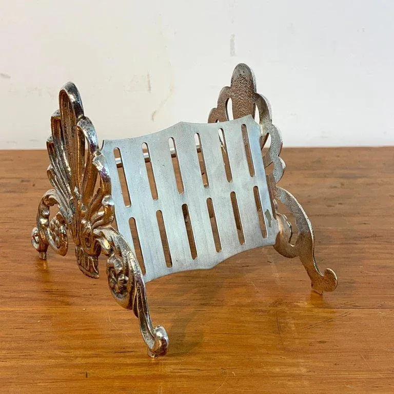 Mid 20th Century French Silver Plated Neoclassical Knife Rests - a Pair - 4