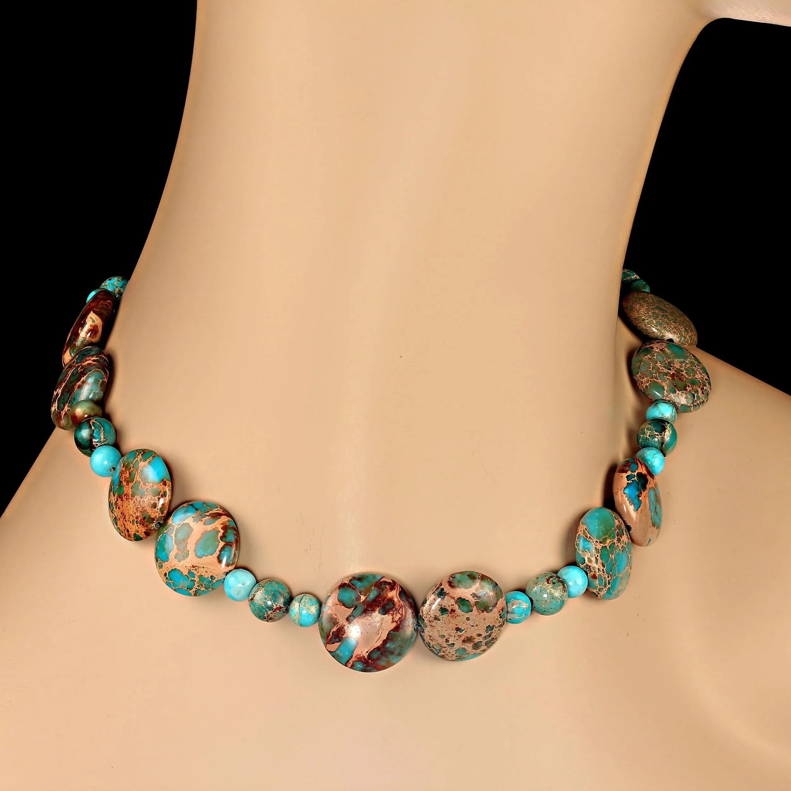 Desert Jasper Beaded Necklace - 4