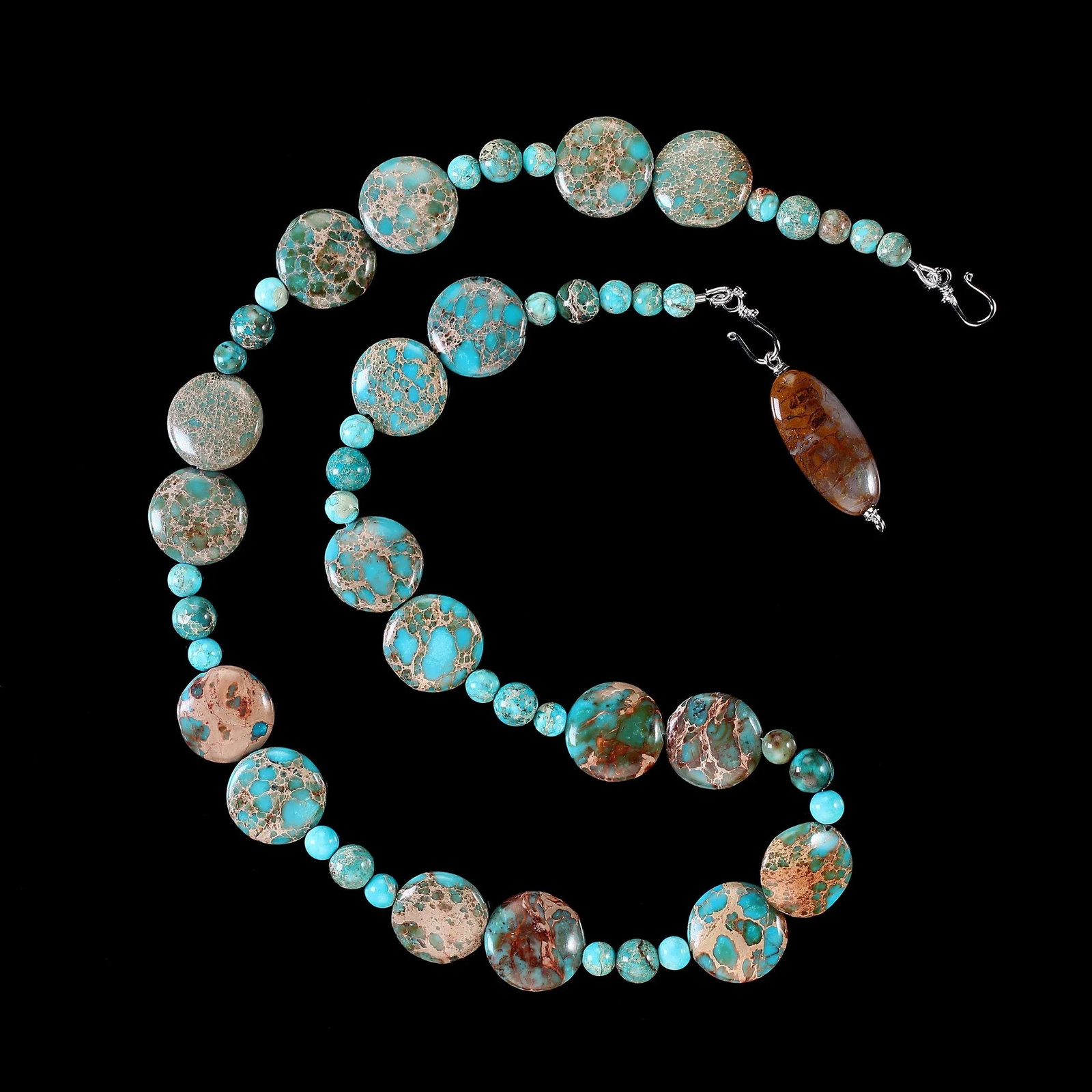 Desert Jasper Beaded Necklace - 6
