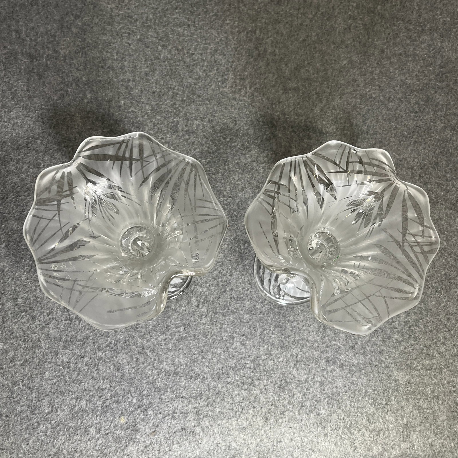 Early 20th Century San Toy Cornucopia CandleHolders by Fenton - 6