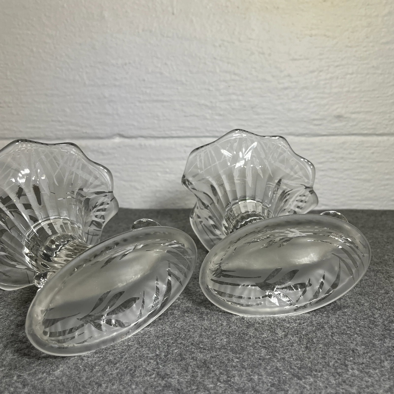 Early 20th Century San Toy Cornucopia CandleHolders by Fenton - 8