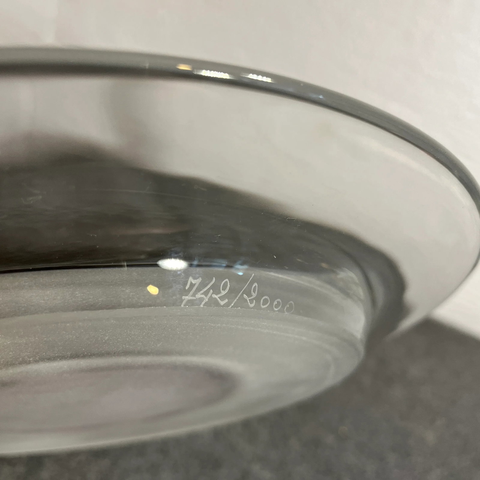 1970s Limited Edition Daum Pate De Verre Beethoven Art Glass Display Plate - 8