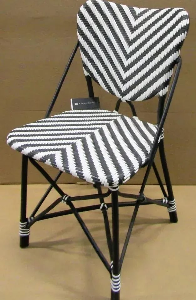 Eichholtz Colony Rattan Chevron Dining Side Chair - 2