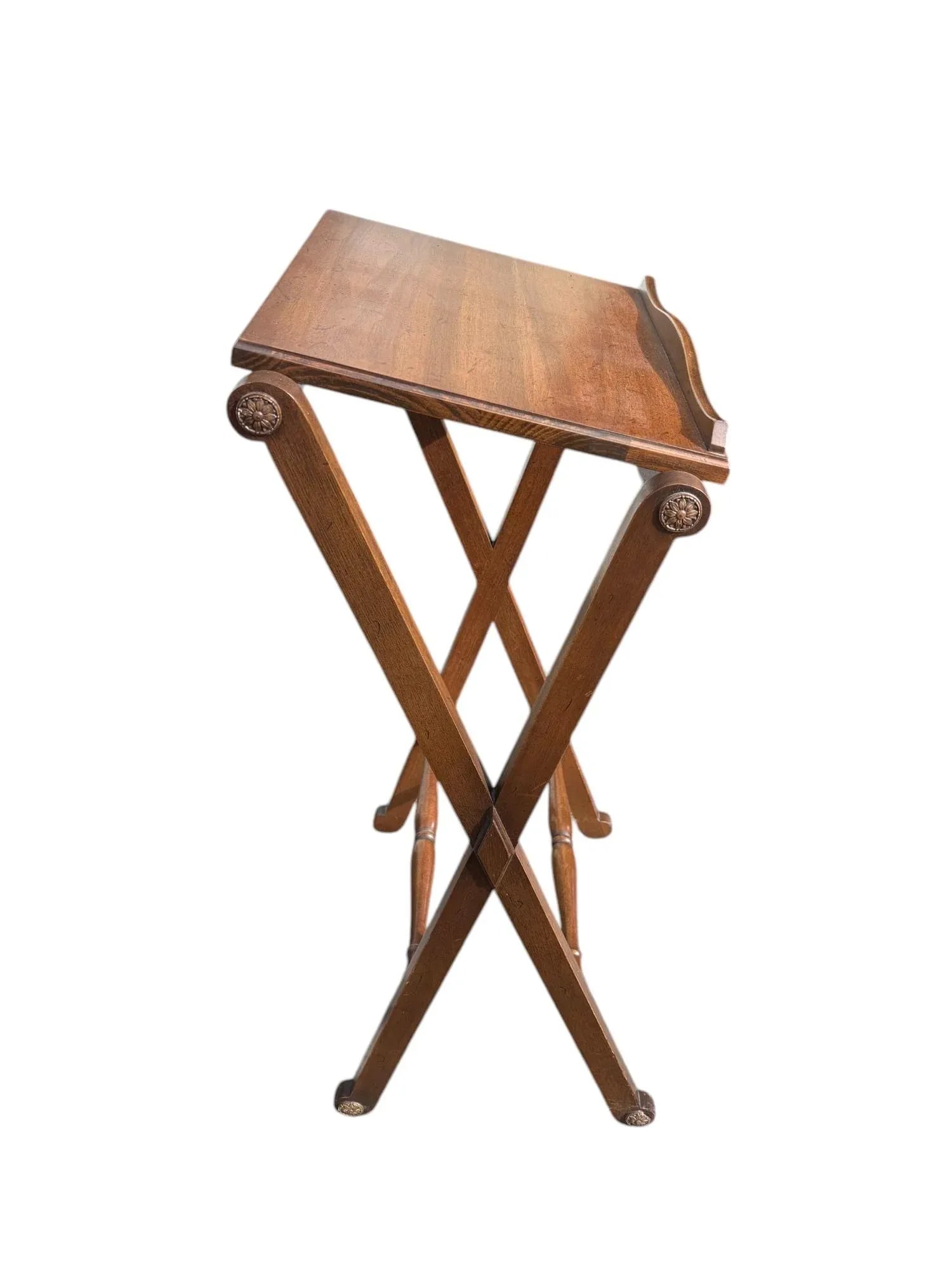 Drexel Attributed Walnut French Lectern Podium Book Stand - 2