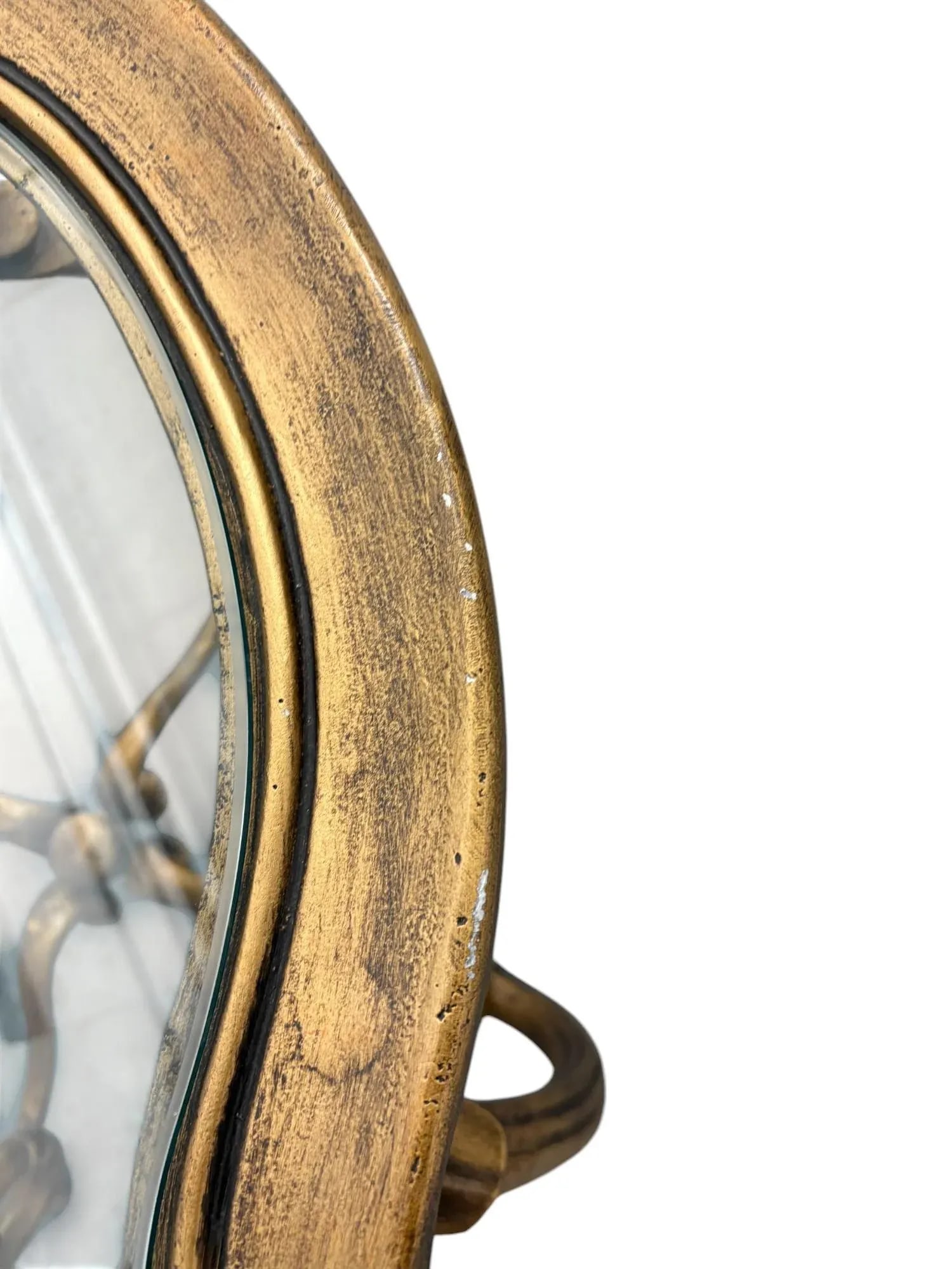 Lane Attributed Gold Rococo Style Round Side Table - 7