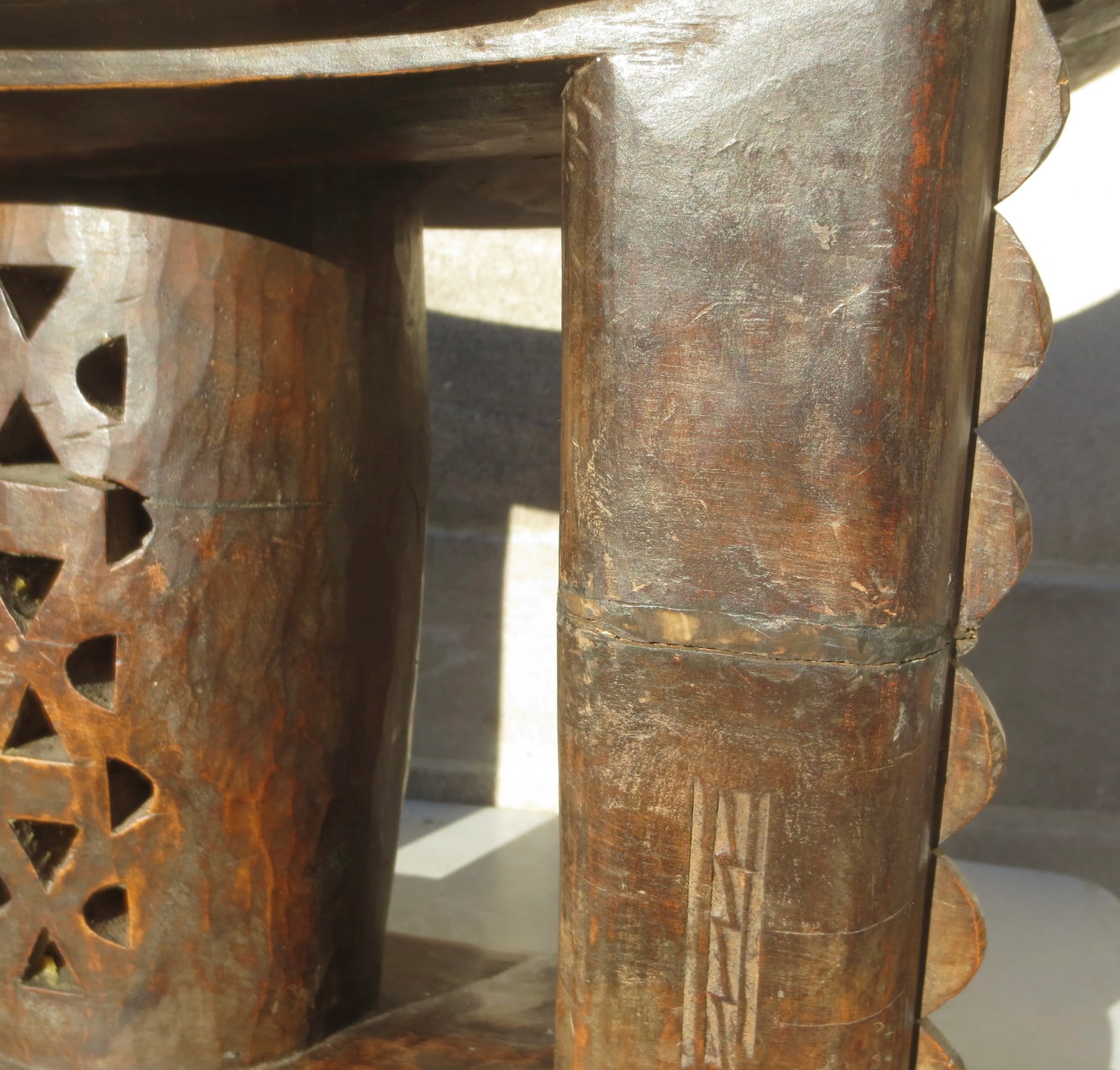 Antique Ashanti African Womens Stool - 2