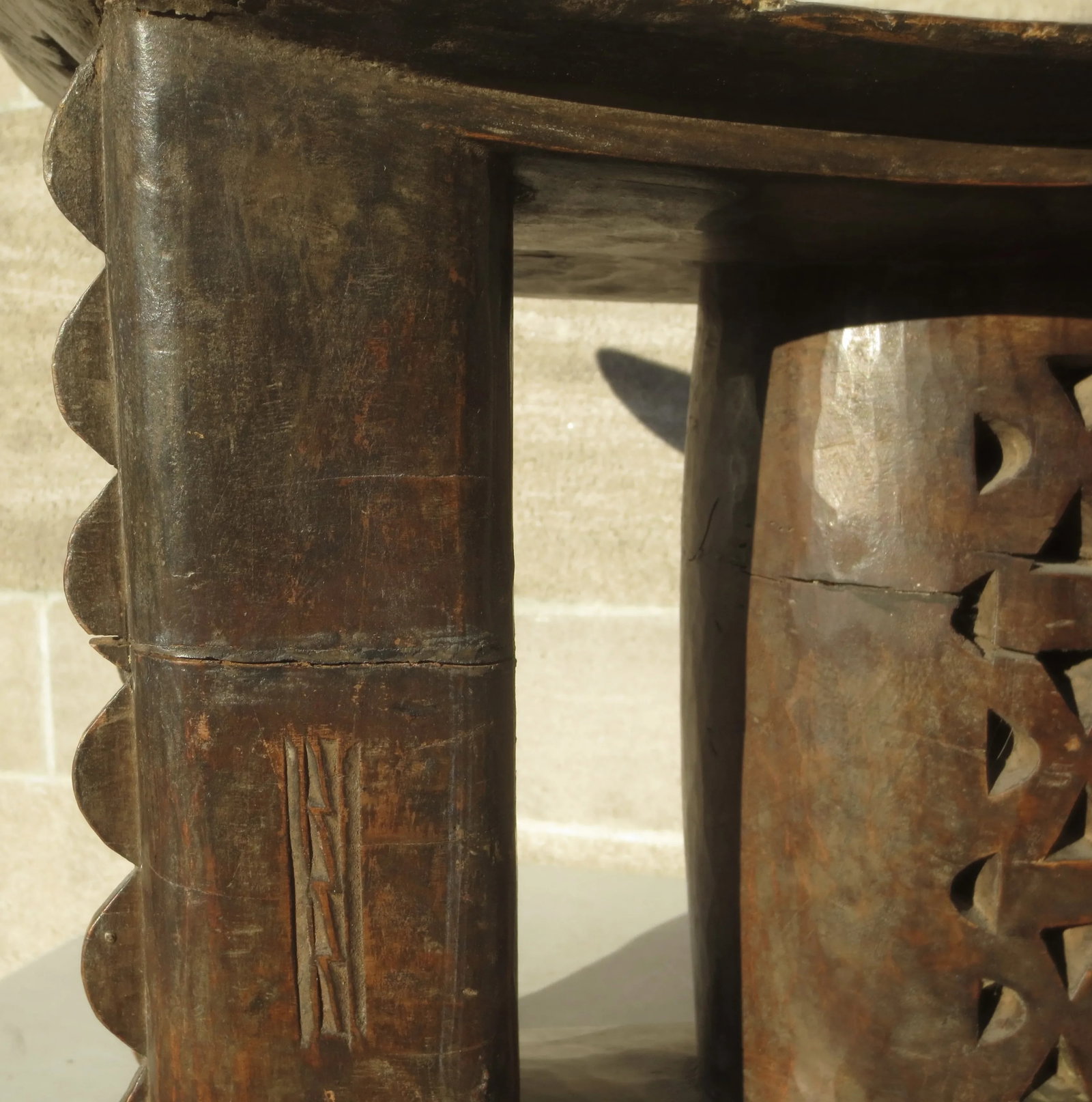 Antique Ashanti African Womens Stool - 3