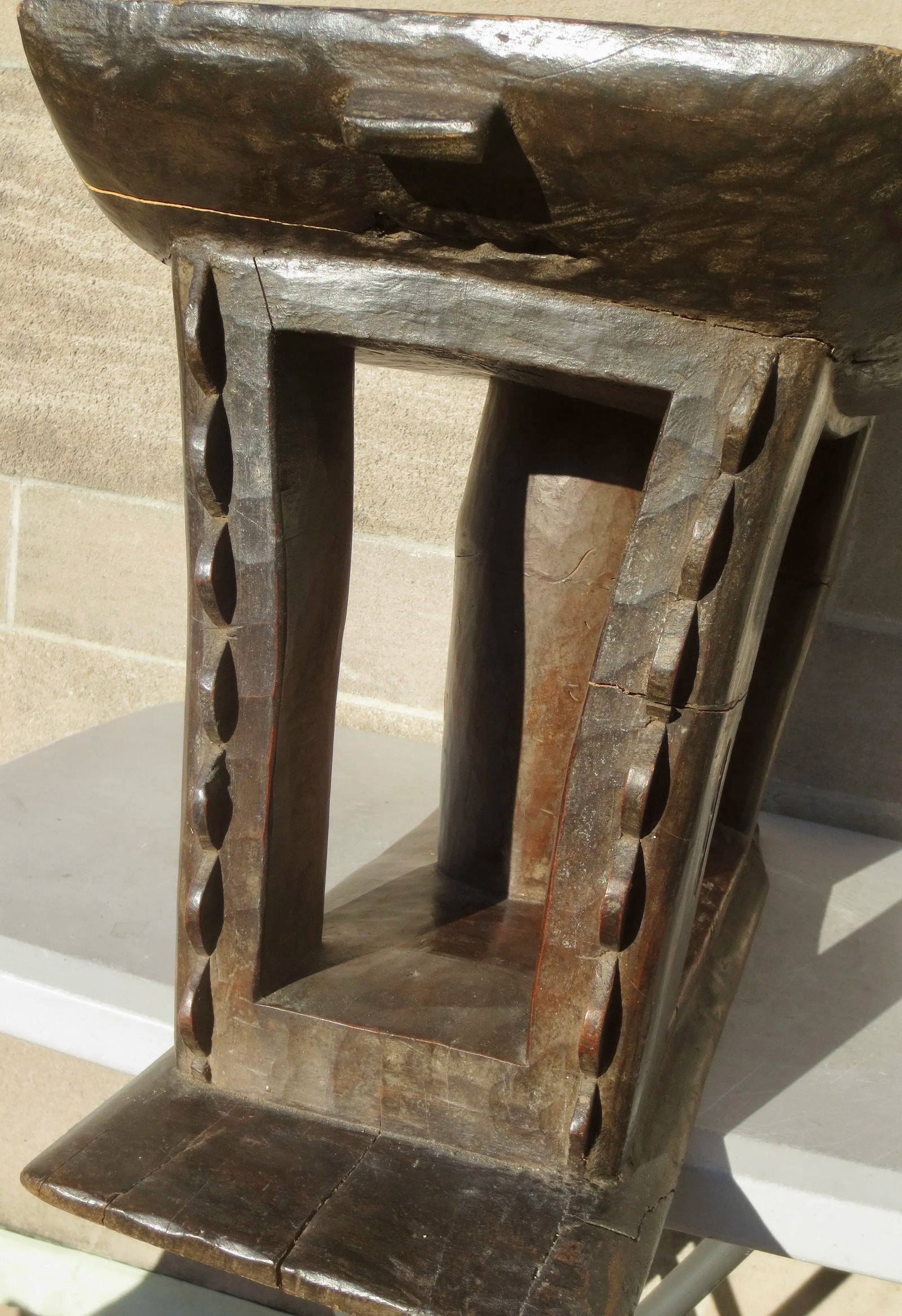 Antique Ashanti African Womens Stool - 4