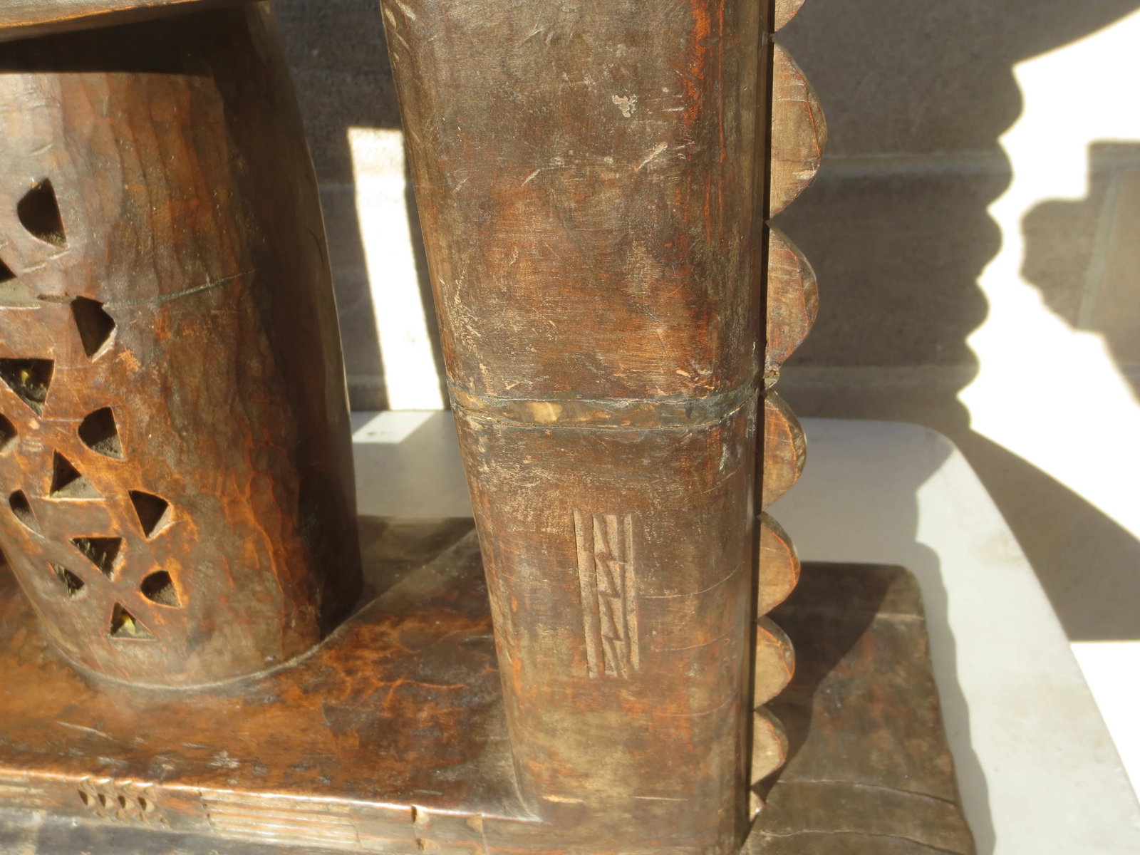 Antique Ashanti African Womens Stool - 5