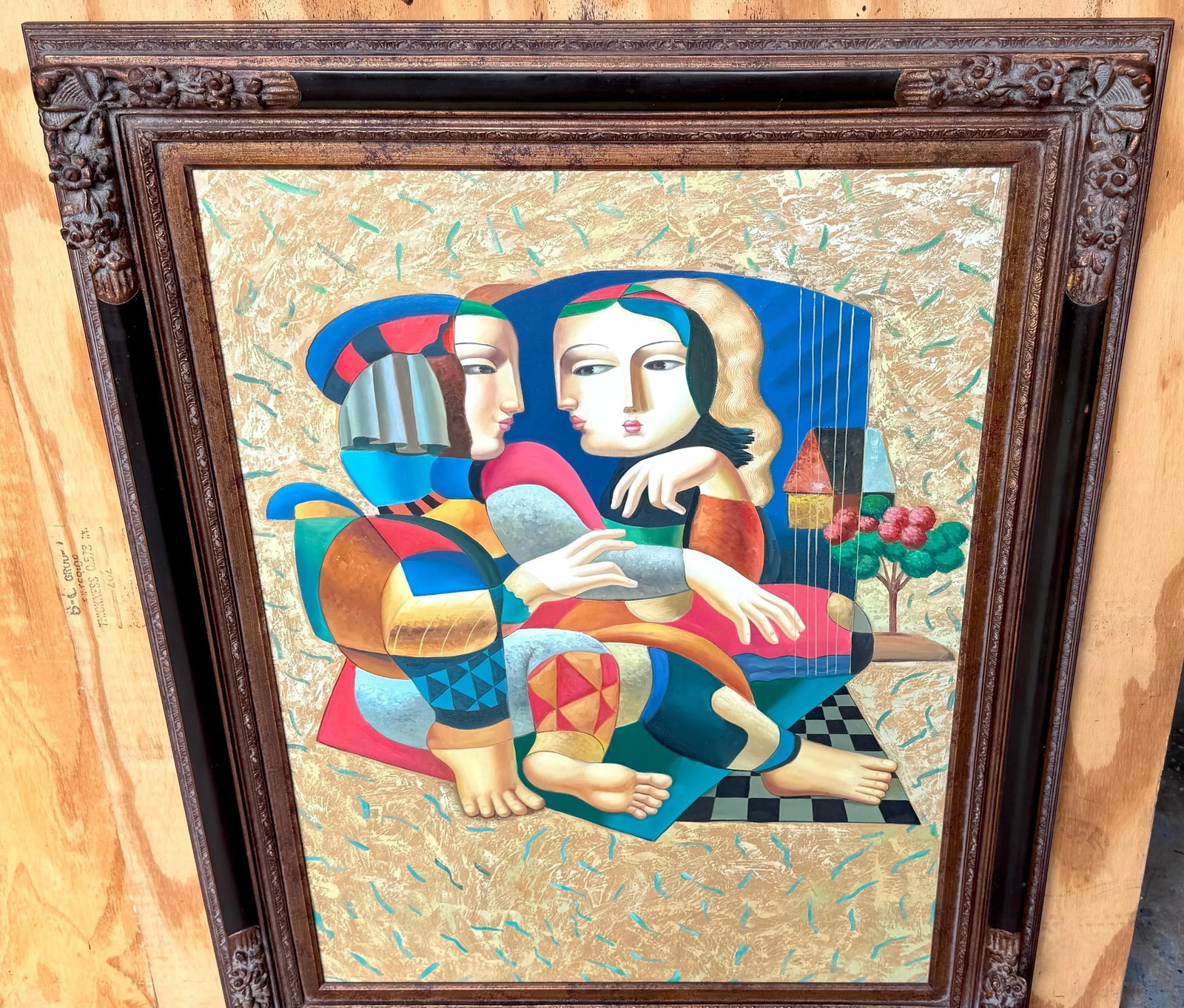 Bustamante School, Surrealist Painting Women in Landscape, Mexico C. 1980s - 5
