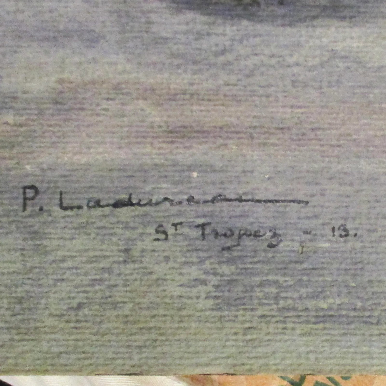 Pierre Ladureau Gouache Painting Dated 1913 - 6