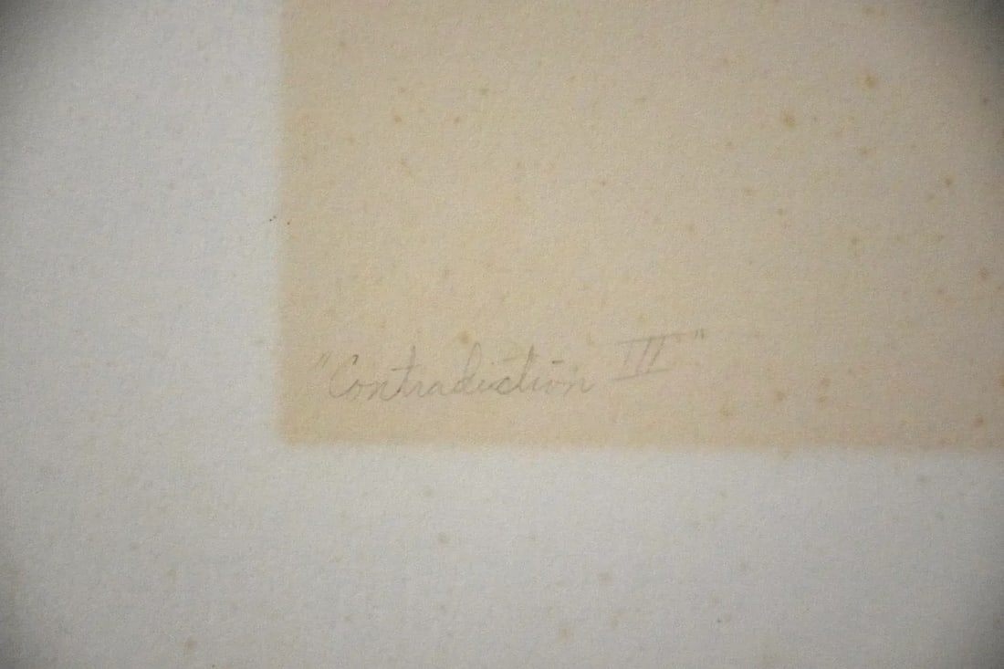 David Sullivan 'Contradiction III' Signed Lithograph - 2