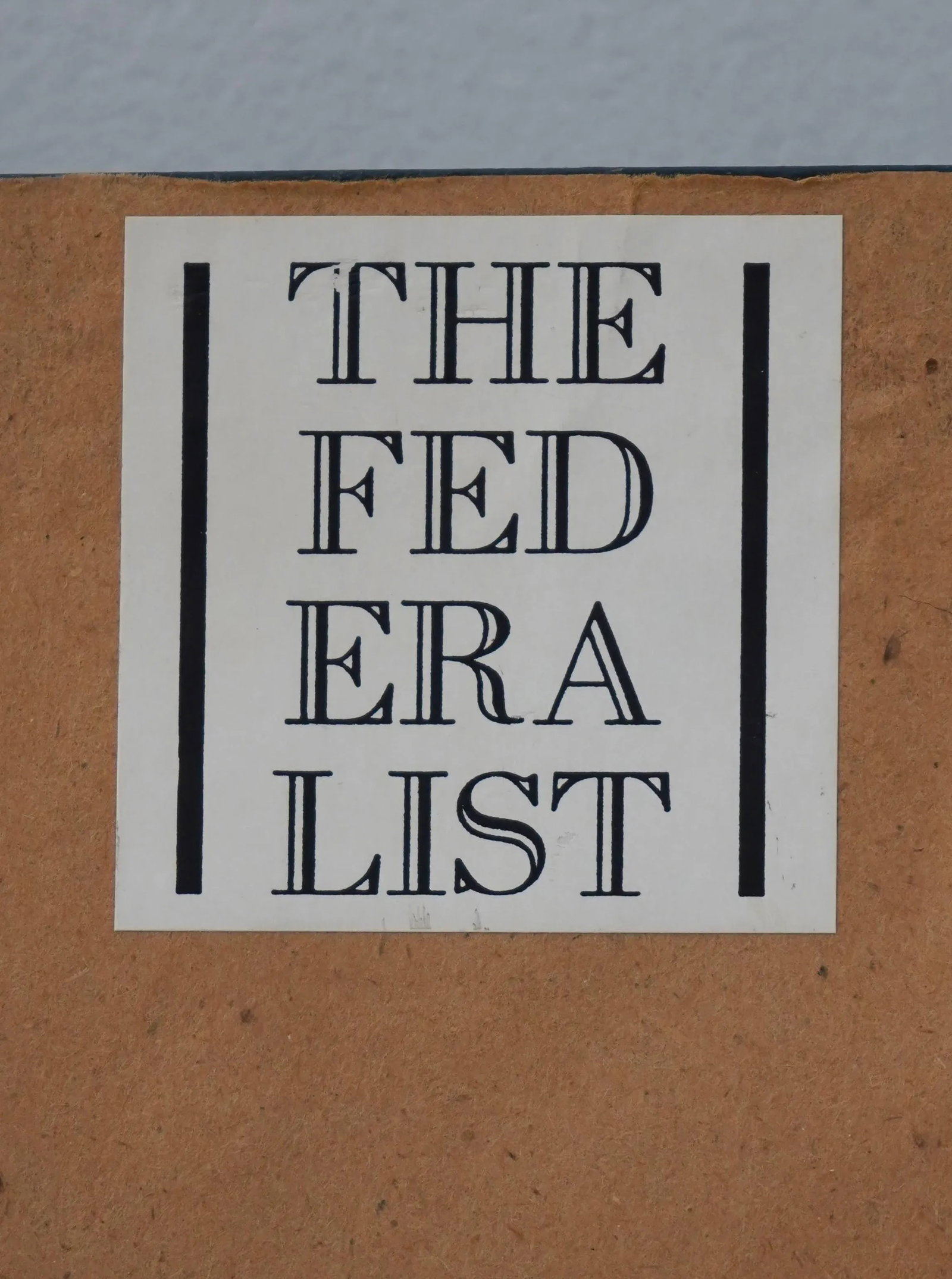 The Federalist Hand Painted Water Color Theorem - 9