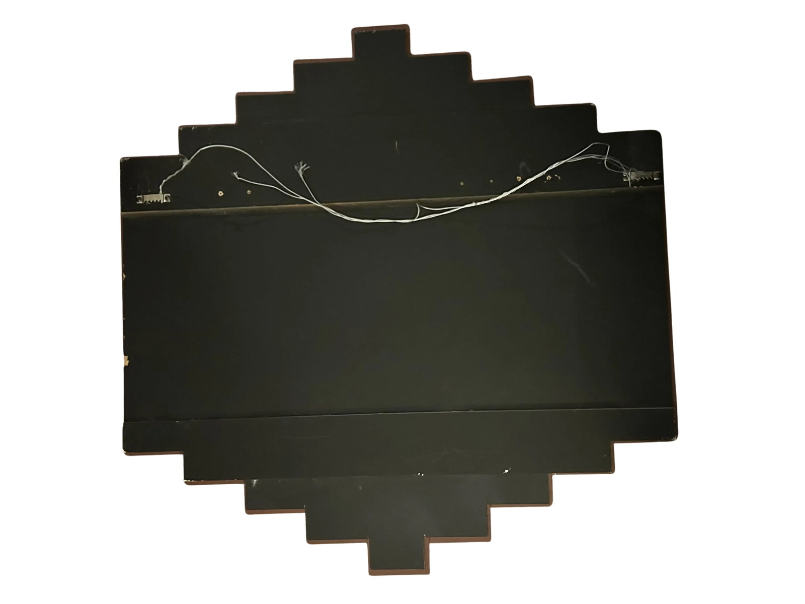 Art Deco Style Contemporary Wall Mirror Nine-Panel Hexagonal Diamond Design - 8
