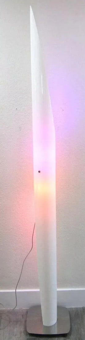 White Shakti Floor Lamp Designed by Marzio Rusconi Clerici Kundalini - 3