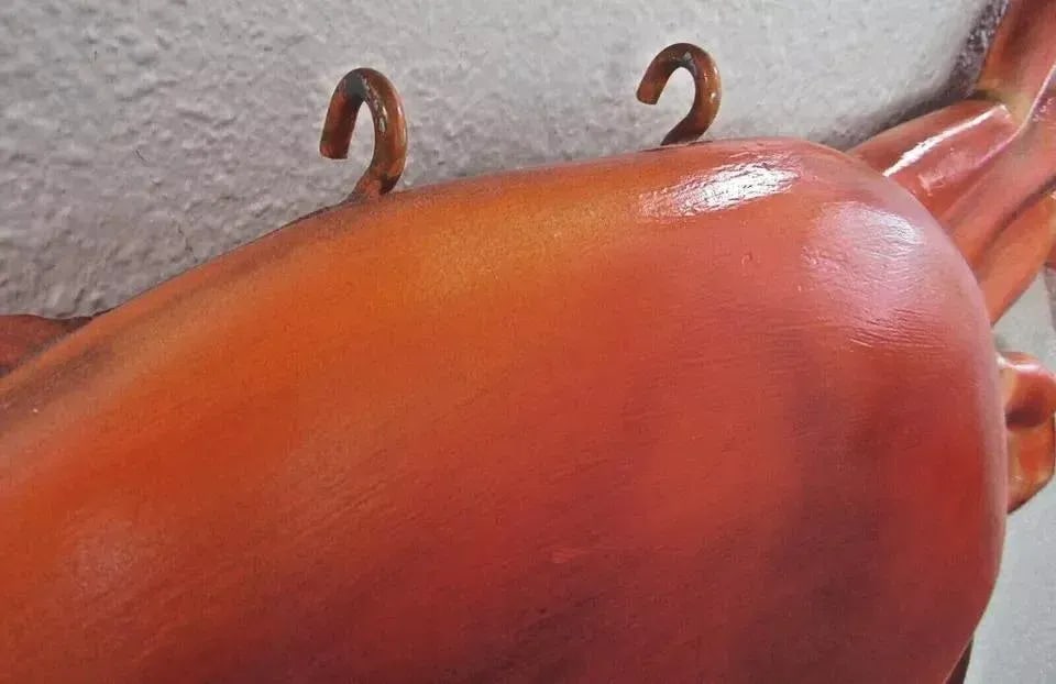 1960s Large Hanging Plastic Stone Crab Sculpture Display - 3