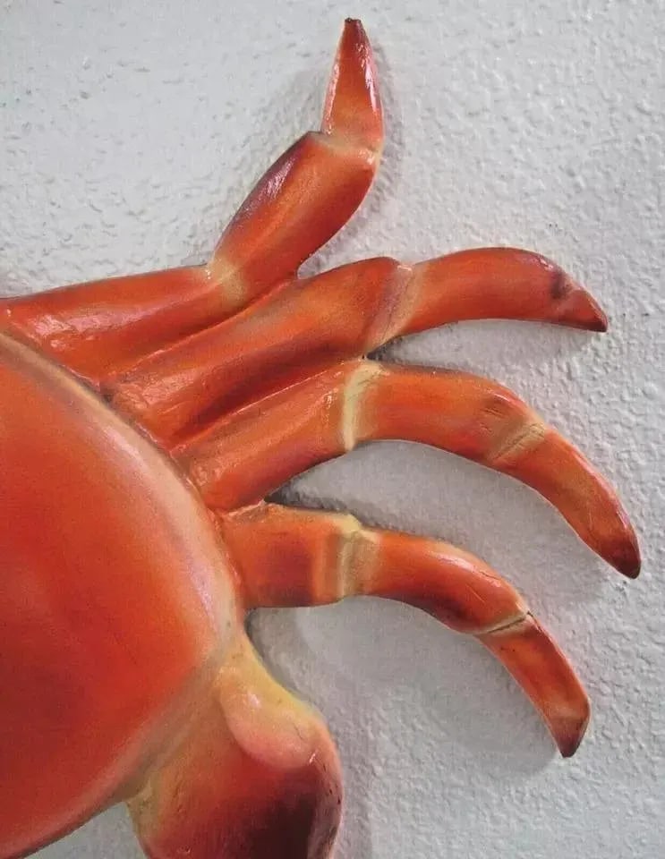 1960s Large Hanging Plastic Stone Crab Sculpture Display - 4